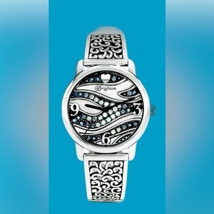 Brighton Zara Silver plated Watch Intricate Design beautiful new battery